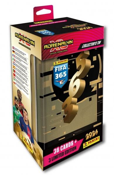 PANINI FIFA 365 2023/2024 - ADRENALYN - plechová krabička (hranatá)