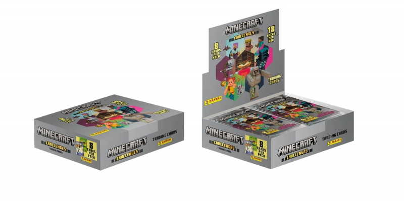 Panini Minecraft Challenges Trading Flow Packs Display