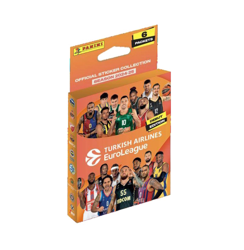 Stickerová kolekce Turkish Airlines EuroLeague Basket 2024/25 – eco blister