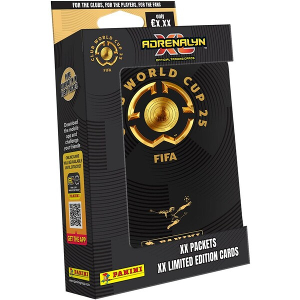 PANINI fotbalové karty FIFA Club World Cup 2025: Adrenalyn - plechová krabička (pocket)