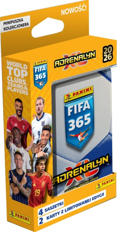 PANINI FIFA 365 2025/2026 - ADRENALYN - plechová krabička (pocket)