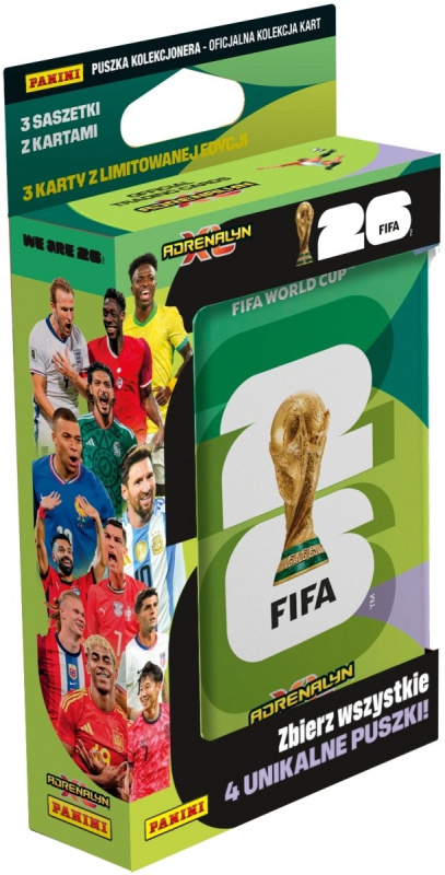 PANINI FIFA WORLD CUP 2026 - ADRENALYN - plechová krabička POCKET