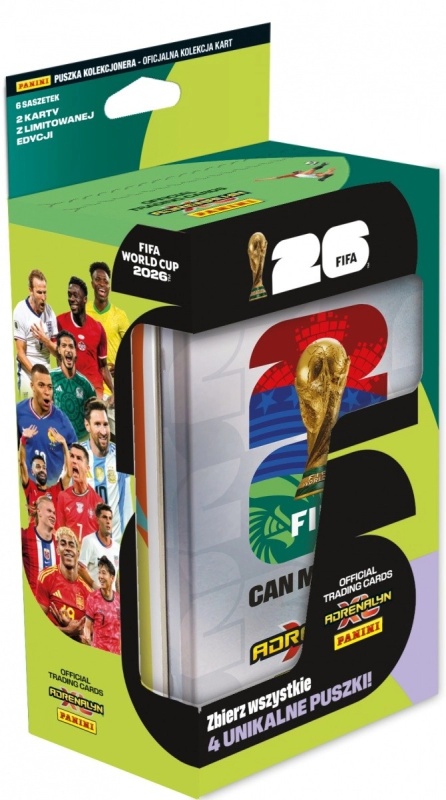 PANINI FIFA WORLD CUP 2026 - ADRENALYN - plechová krabička CLASSIC