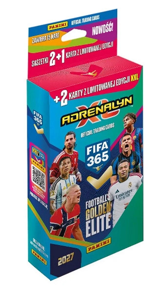 Sběratelské karty Panini FIFA 365 Adrenalyn XL 2027 XXL blister