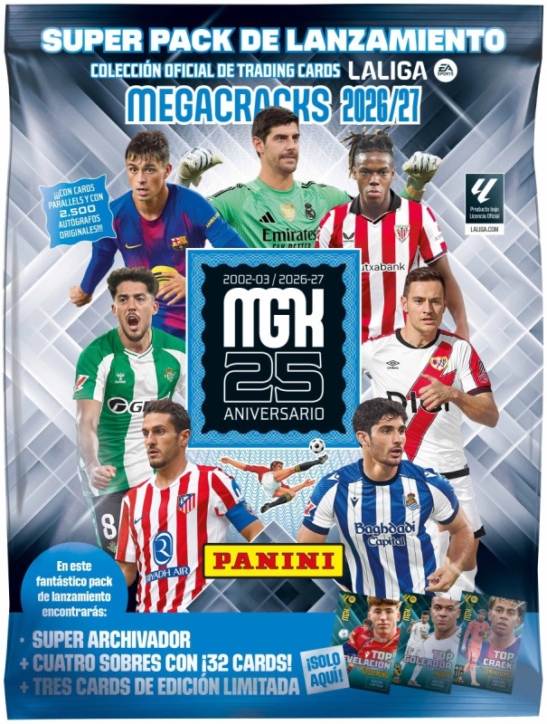 Sběratelské karty La Liga 2027 Megacracks – megasada