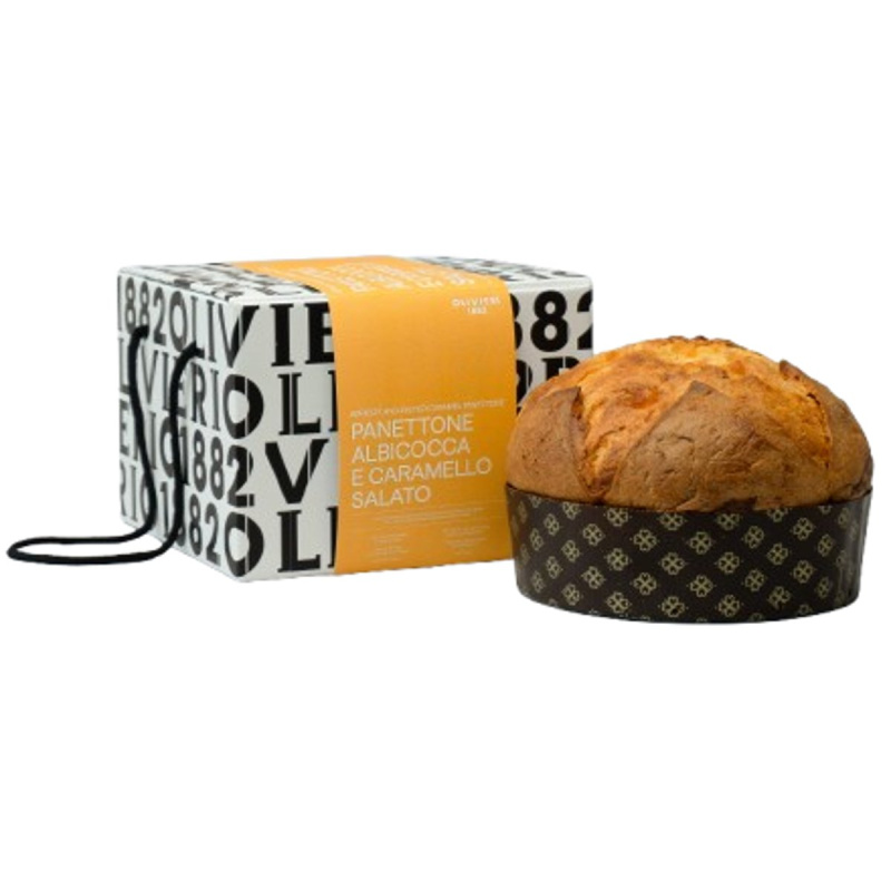 Olivieri 1882 Panettone meruňka a slaný karamel