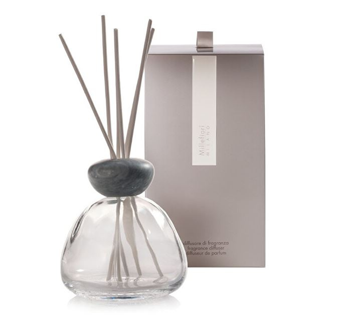 Millefiori Air Design Marble Glass Clear aroma difuzér bez náplně Grey Cap 1 ks