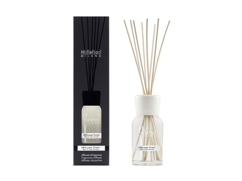Millefiori Milano White Paper Flowers aroma difuzér 250 ml