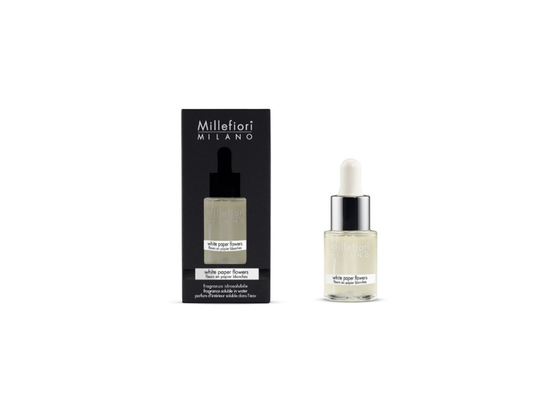 Millefiori Milano White Paper Flowers vonný olej 15 ml