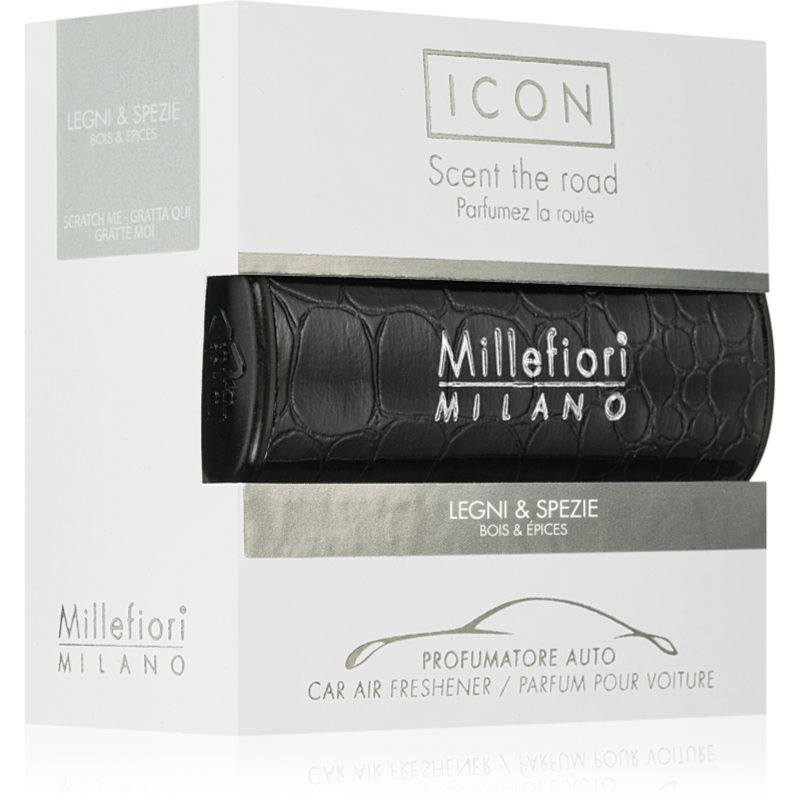 Millefiori Icon Wood & Spices vůně do auta 1 ks