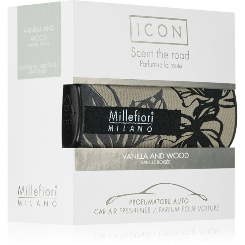 Millefiori Icon Vanilla & Wood vůně do auta 1 ks