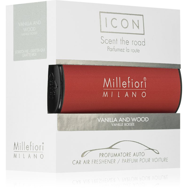 Millefiori Icon Vanilla & Wood vůně do auta 1 ks