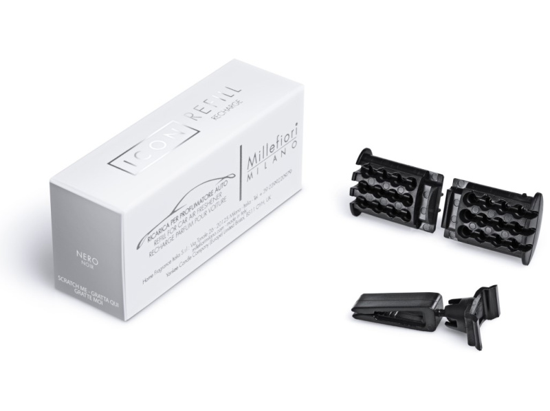 Millefiori Icon Nero vůně do auta náhradní náplň 1 ks