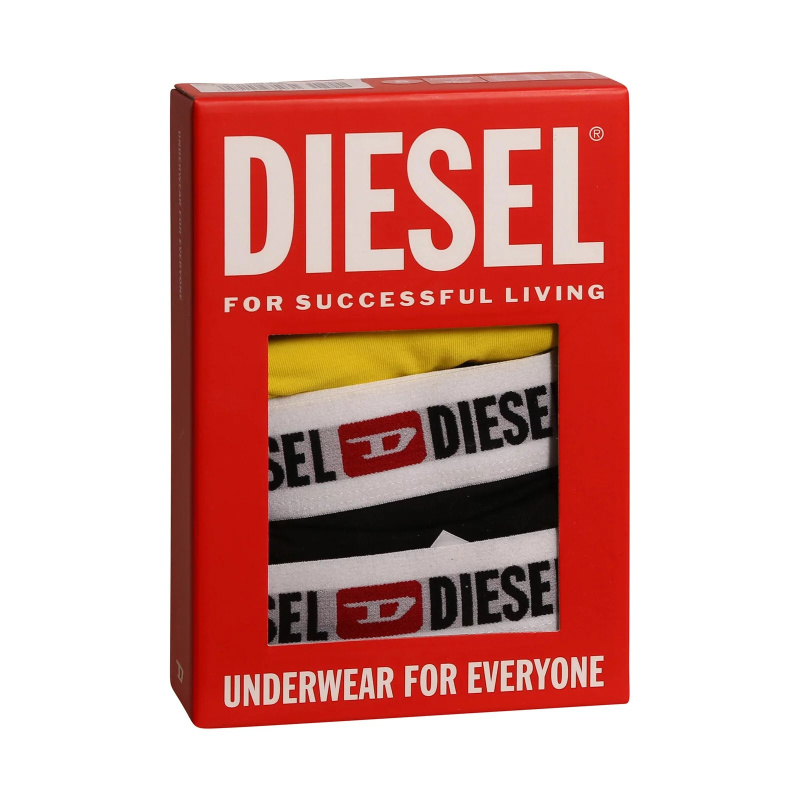 Dámské tanga 3Pack 00SE0K-0EAXL-E6463 žluté,černé, fialové - Diesel M