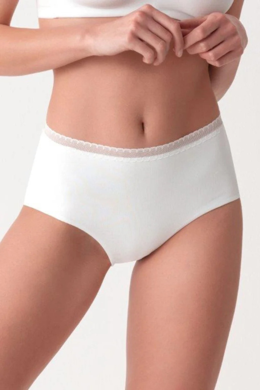 Dámské kalhotky ADA78 MIDI PLUS BIANCO XL
