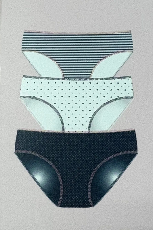 Kalhotky Cotonella 3487 Slip 3H100 A'3 S-XL vícebarevné M
