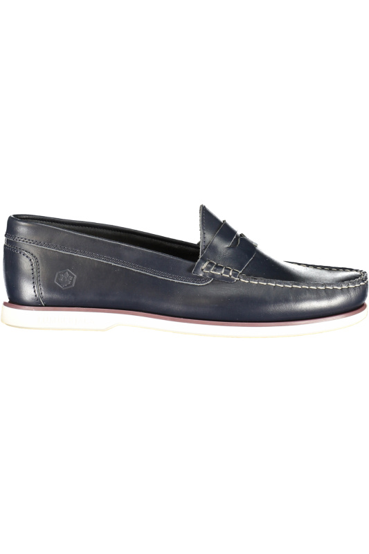 Klasické polobotky v modré barvě