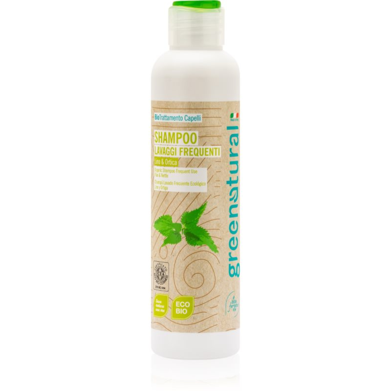 Greenatural Šampon pro všechny typy vlasů len a kopřiva BIO, 250 ml