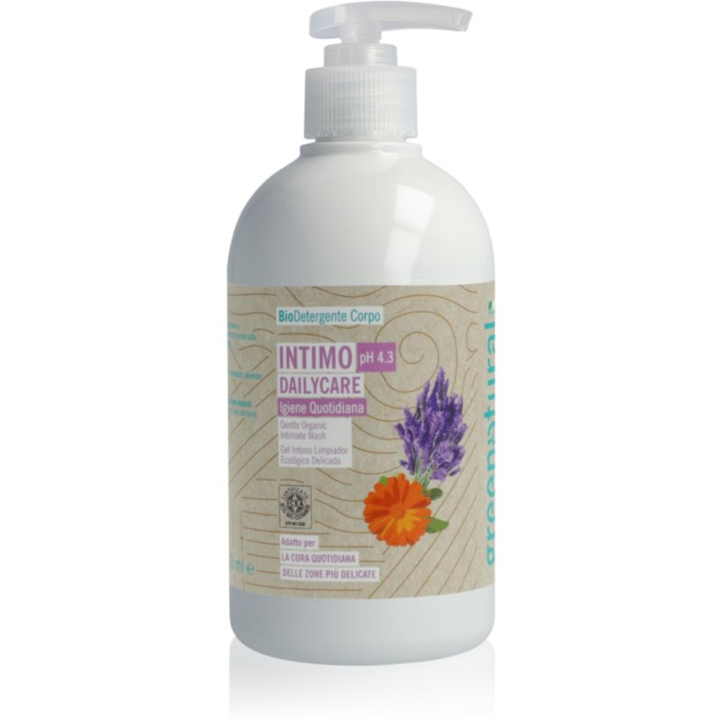 Greenatural Intimní mycí gel Dailycare měsíček a levandule pH 4,3 BIO, 500 ml