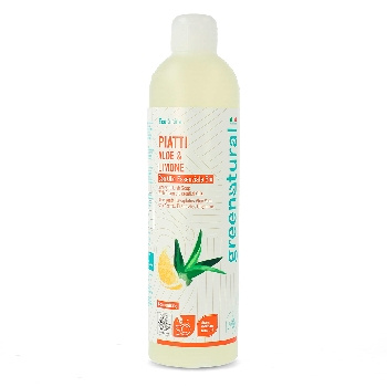 Greenatural Prostředek na mytí nádobí aloe vera a citron, 500 ml