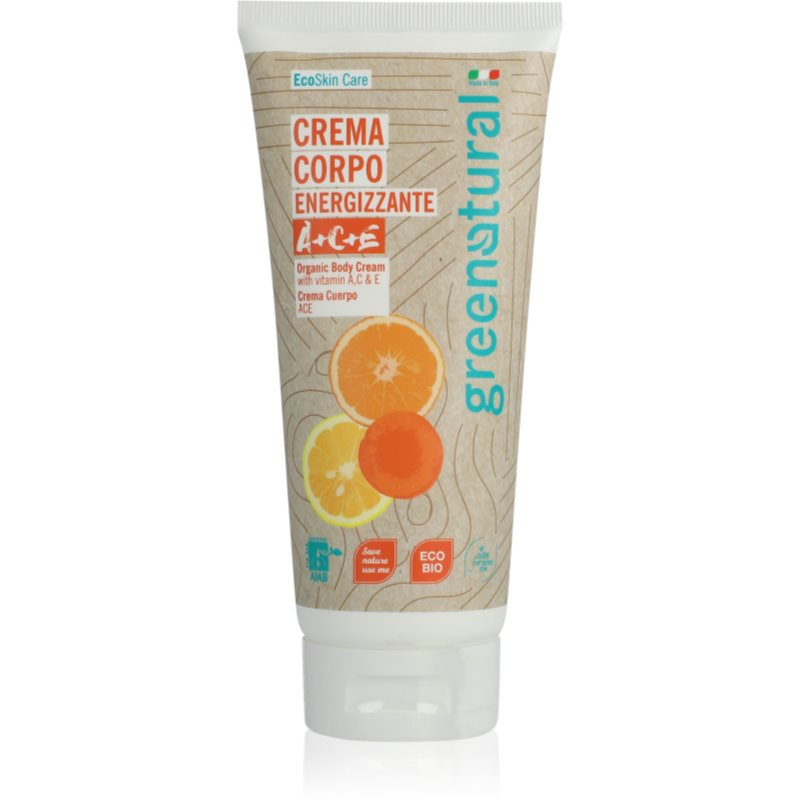 Greenatural Povzbuzující tělový krém s vitamíny ACE BIO, 200 ml
