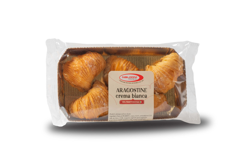 Naldoni Dolciaria Naldoni Aragostine s bílým krémem (crema bianca) 5ks