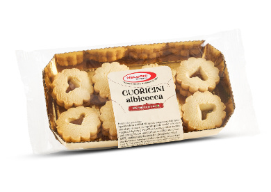 Naldoni Dolciaria Naldoni Sušenky meruňková srdíčka (Cuoricini Albicocca) 8ks
