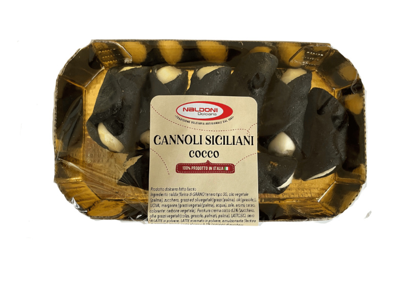 Naldoni Dolciaria Naldoni Cannoli Siciliani tmavé s kokosovým krémem 200g