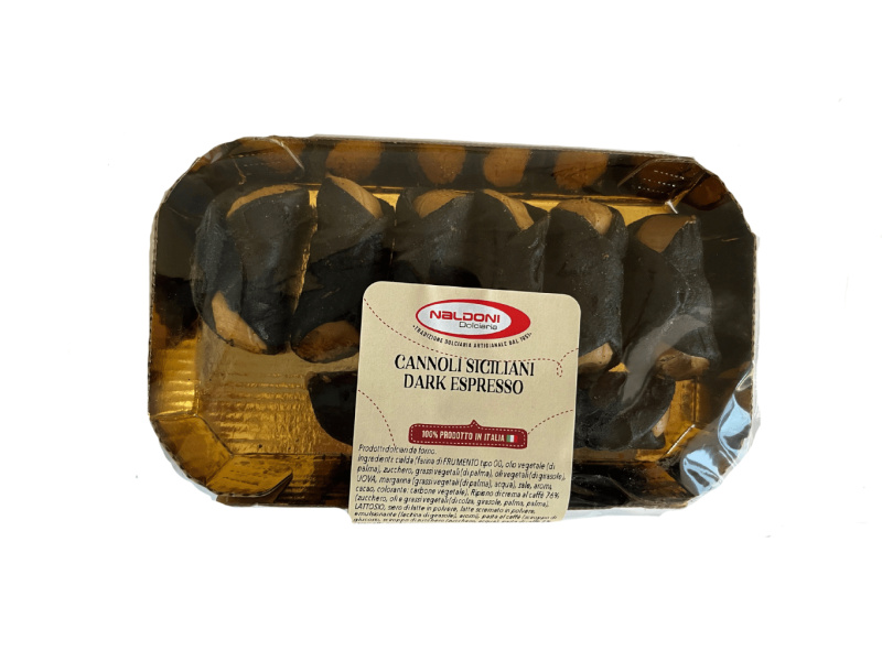 Naldoni Dolciaria Naldoni Cannoli Siciliani tmavé s krémem espresso 200g