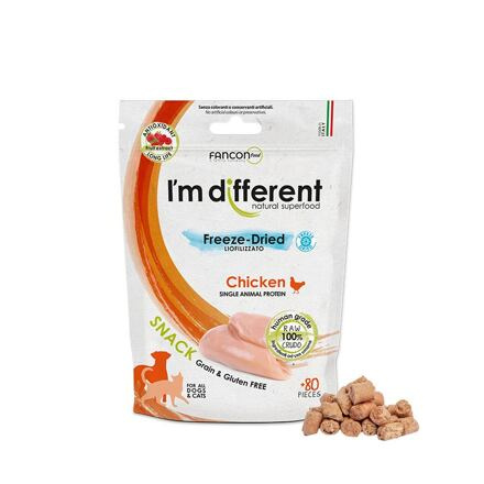 I´M DIFFERENT SNACK kuře - mrazem sušený pamlsek 40 g
