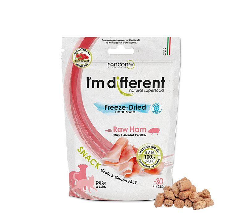 I´M DIFFERENT SNACK šunka - mrazem sušený pamlsek 40 g