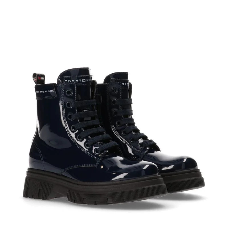 Tommy Hilfiger Lace Up Bootie Blue W T4A5-33040-0775800-800 dámské boty 36