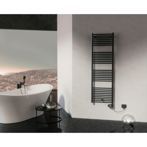 Cordivari Lisa black elektrický radiátor 50x140 cm černý LISA5001400