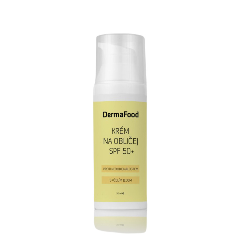 DermaFood Krém na obličej SPF 50+ proti nedokonalostem s včelím jedem, 50ml