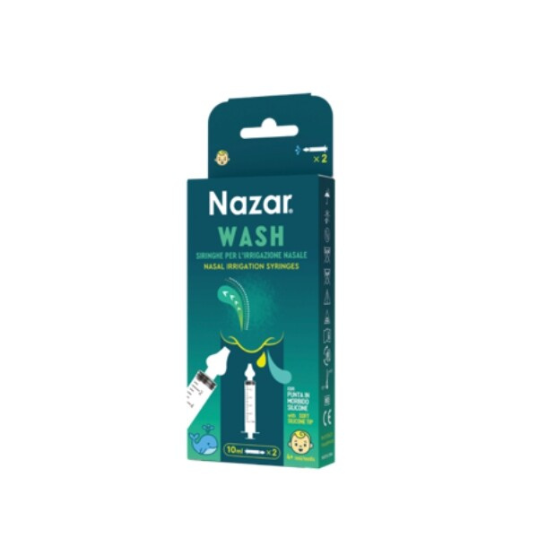 NAZAR Wash Stříkačky na výplach nosu 10ml 2ks