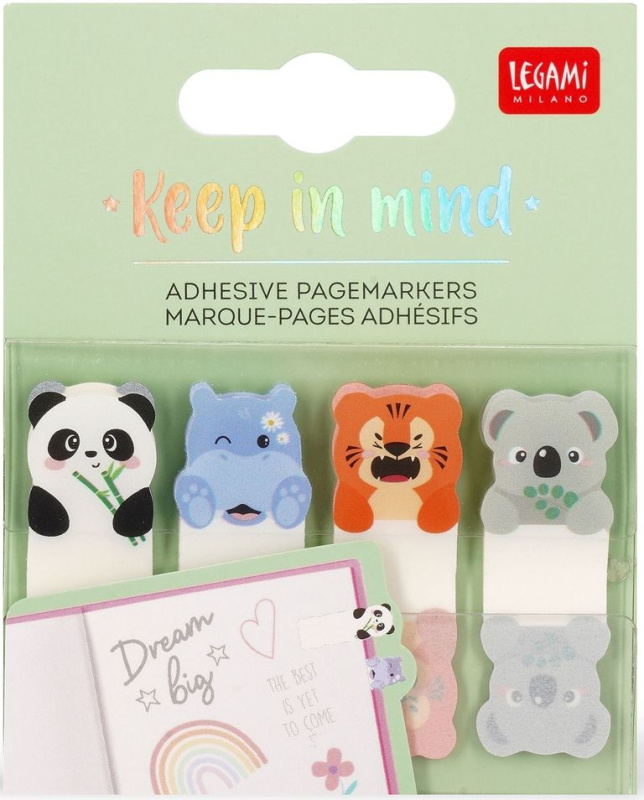 Lepicí záložky Legami 20 × 4 lístků - Cute Animals
