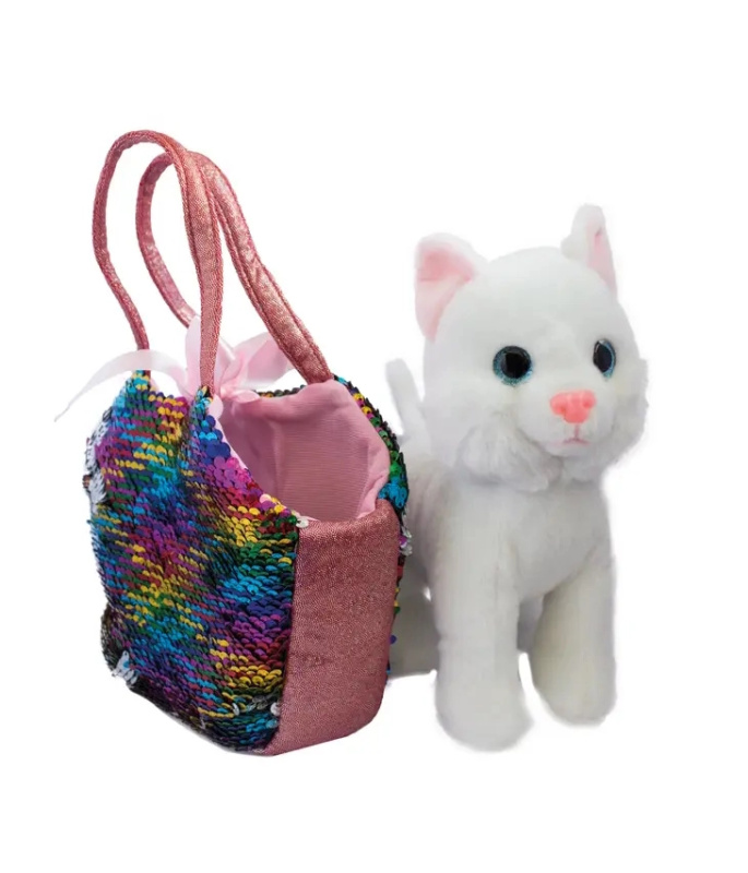Set Catty – plyšová kočička a taška s magickými flitry - 1 kus
