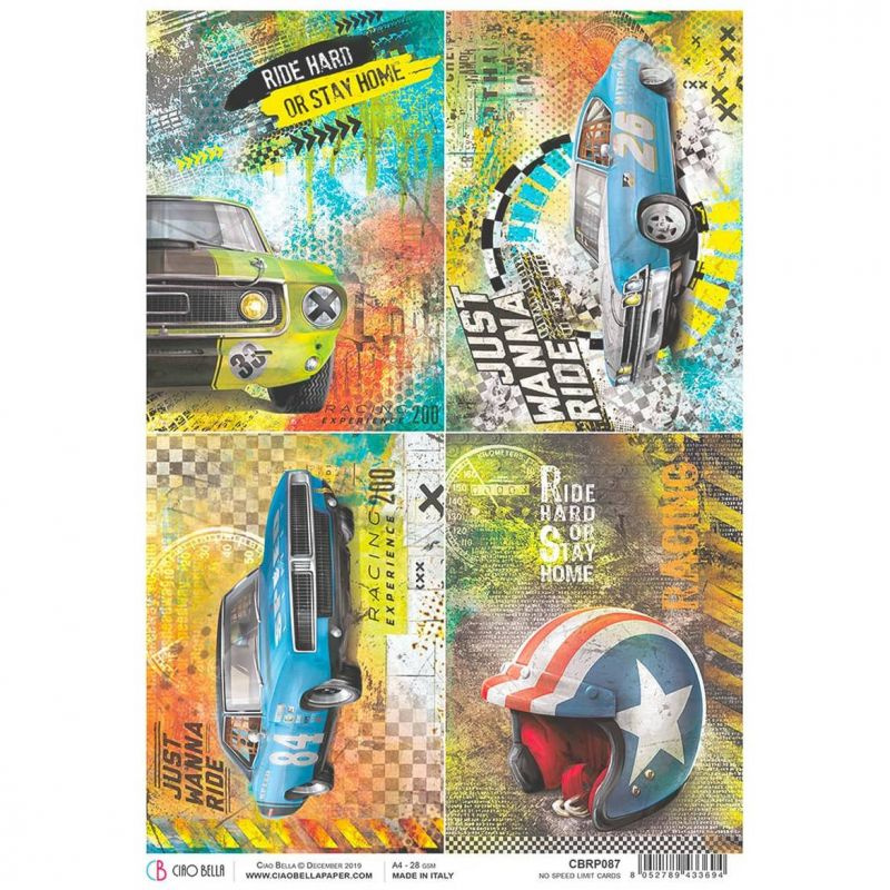 Rýžový papír Auta