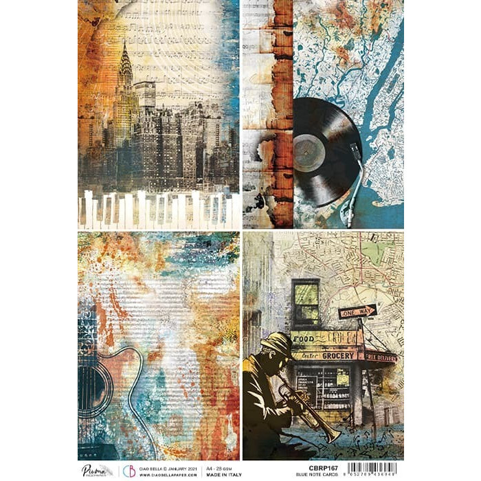 Rýžový papír Město