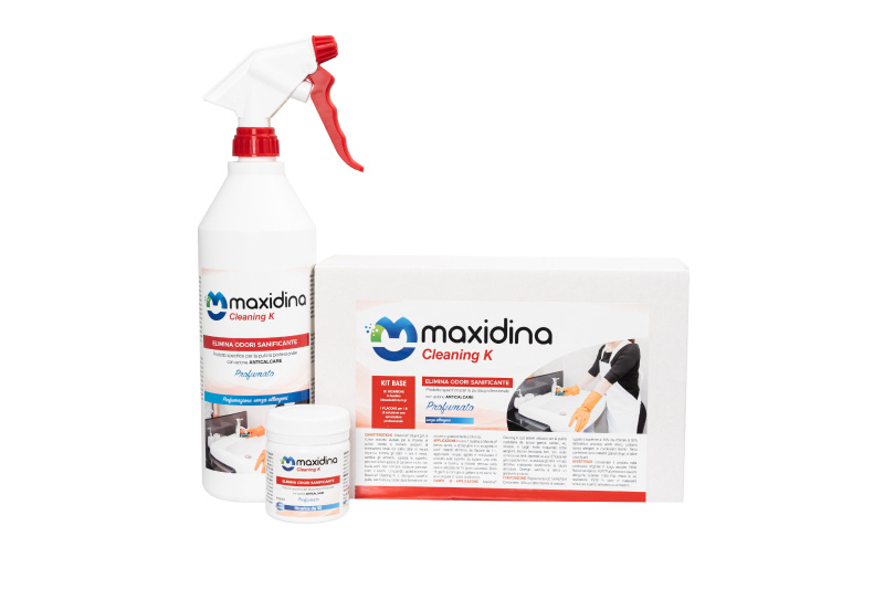 Maxidina Cleaning K kit (1x aplikační lahev + 10x sáček 5g) M23001