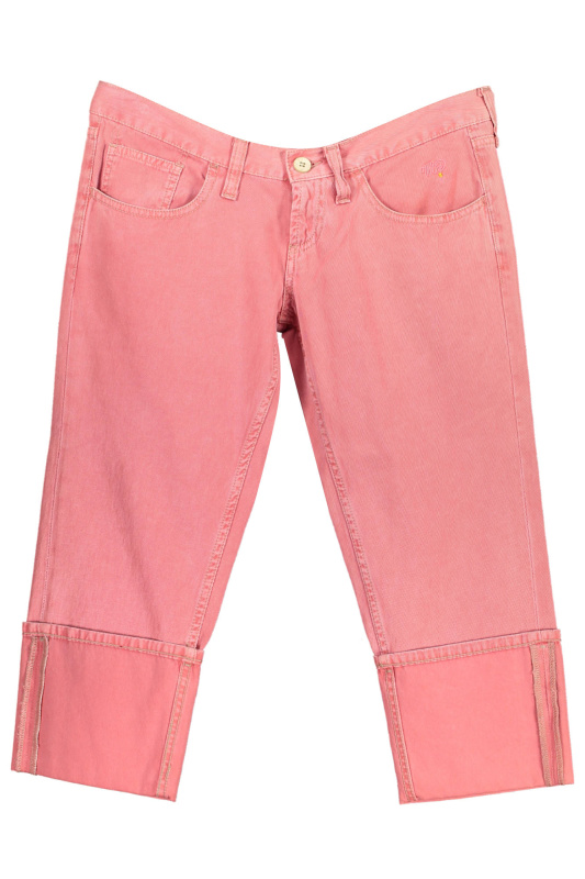 Růžové dámské pinocchietto kalhoty