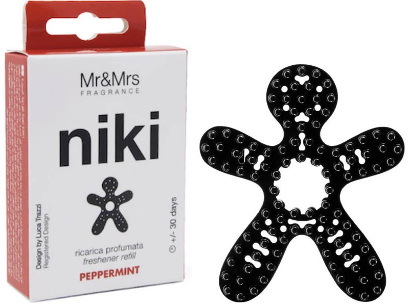 Mr & Mrs Fragrance Niki Peppermint vůně do auta náhradní náplň 1 ks