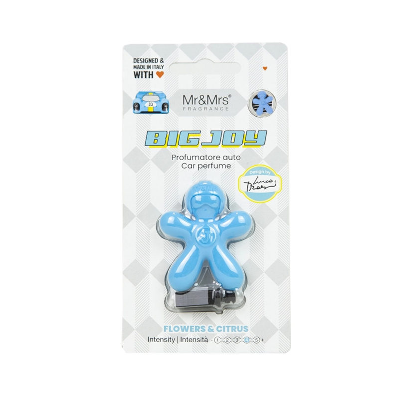 Mr. & Mrs. Osvěžovač vzduchu do auta Big Joy Light Blue Flowers & Citrus