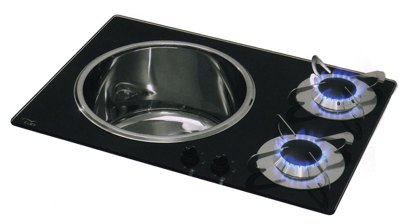 Kombinovaný dřez s dvouplotýnkovým vařičem CAN - model PV1360