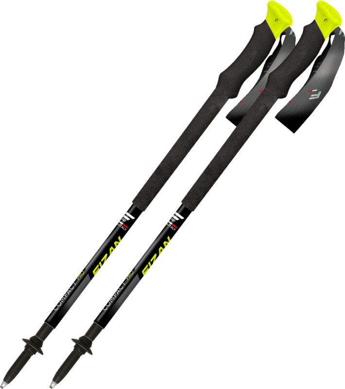 Trekové hole FIZAN Compact Pro žlutá