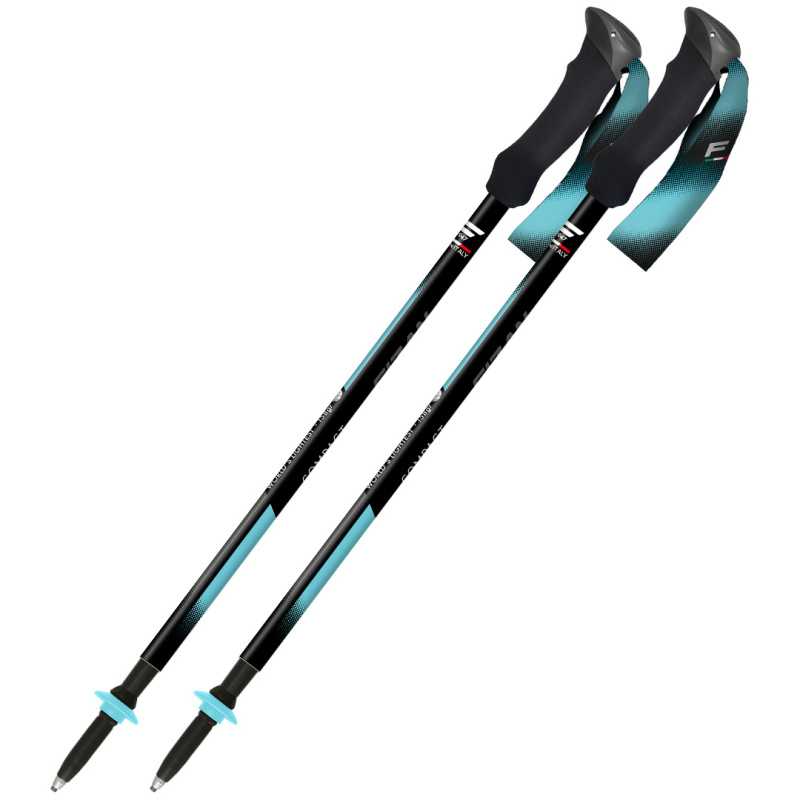 Trekové hole FIZAN Compact Tech světle modrá