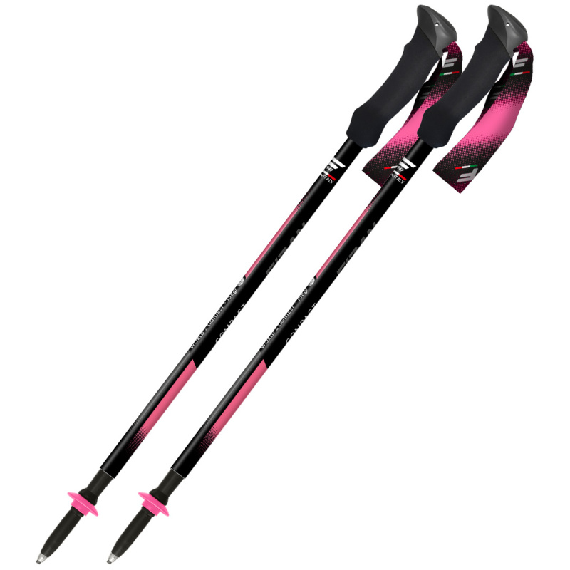 Trekové hole FIZAN Compact Tech růžová