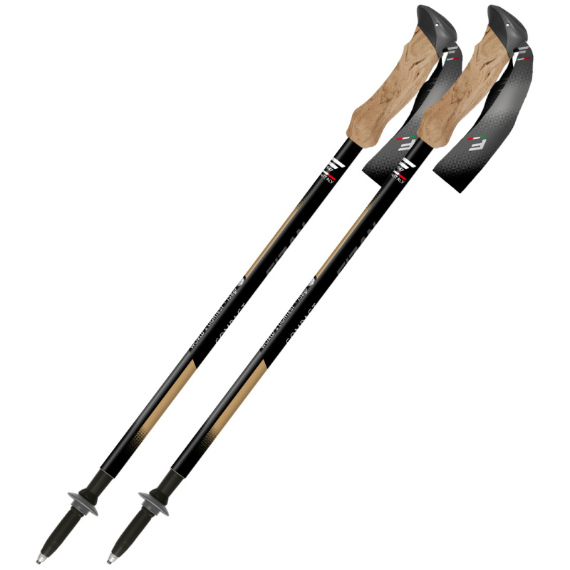 Trekové hole FIZAN Compact Tech béžová