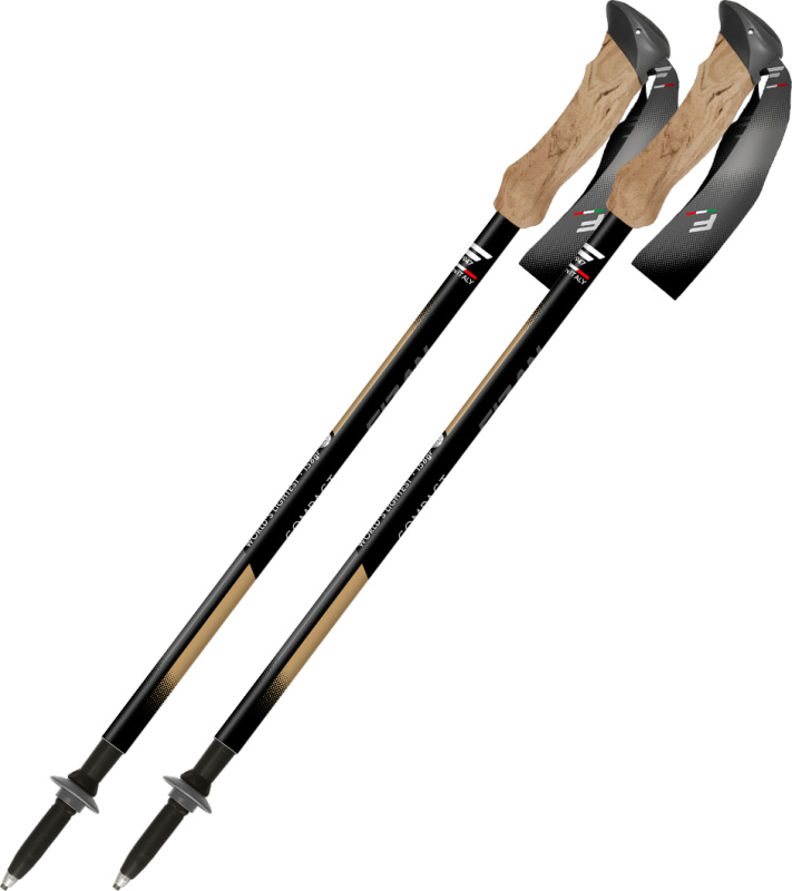 Trekové hole FIZAN Compact Tech béžová