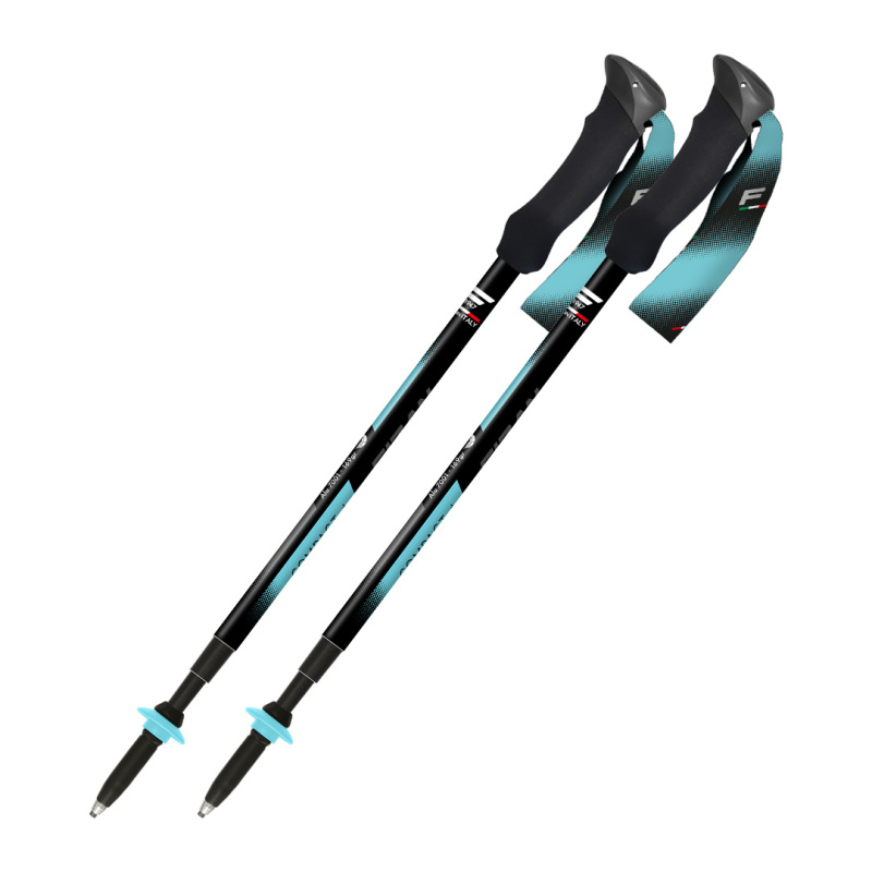 Trekové hole FIZAN Compact 4 Tech světle modrá